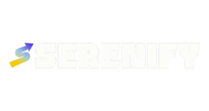 Logo Serenify complet blanc sans bg
